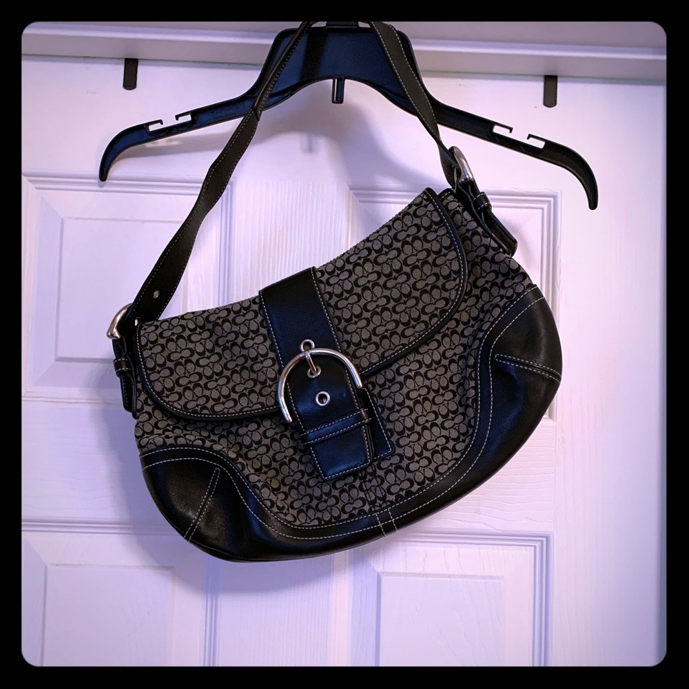 Classic coach logo purse